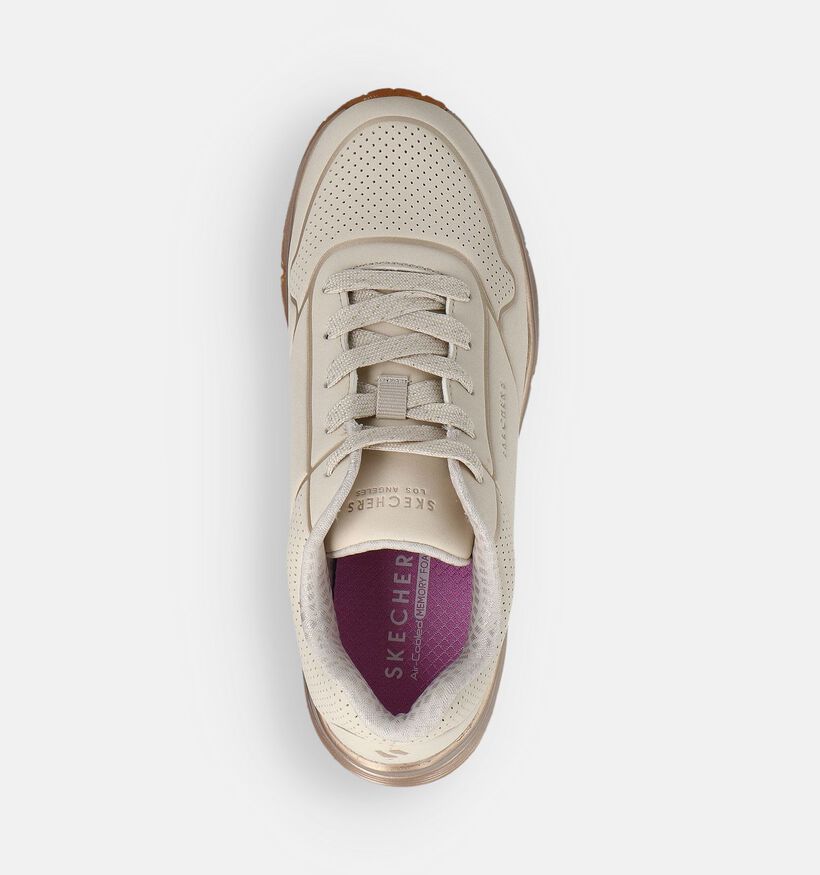 Skechers Uno Witte Sneakers voor meisjes (360944) - geschikt voor steunzolen