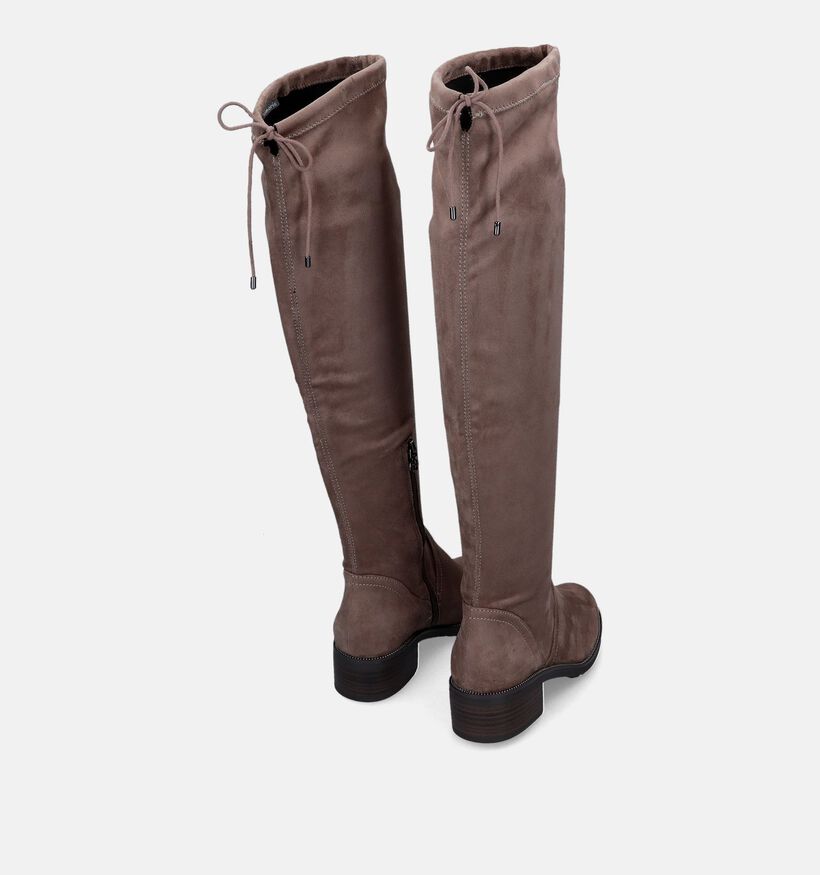 Tamaris Taupe Overknee Laarzen voor dames (315473)