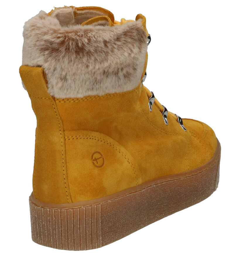 Tamaris Bottines en Jaune en daim (261555)