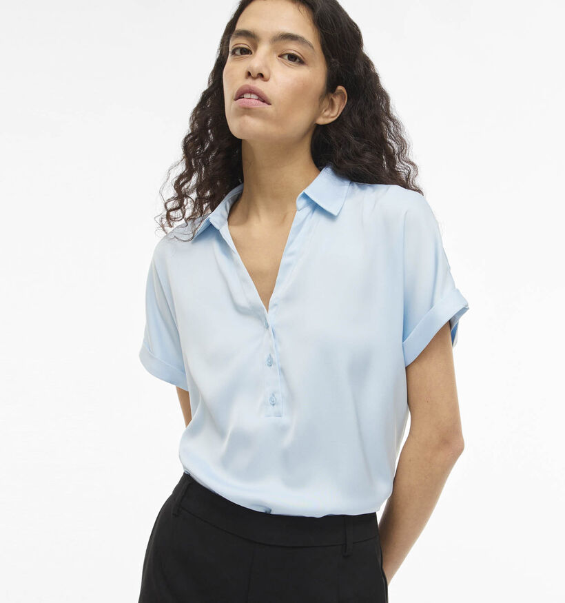 Vila Ravenna Blouse en Bleu pour femmes (368063)