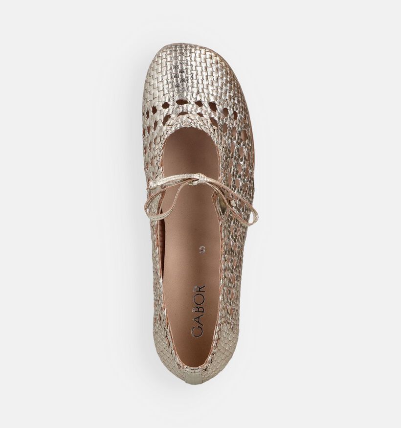 Gabor Ballerines en Or pour femmes (371182)