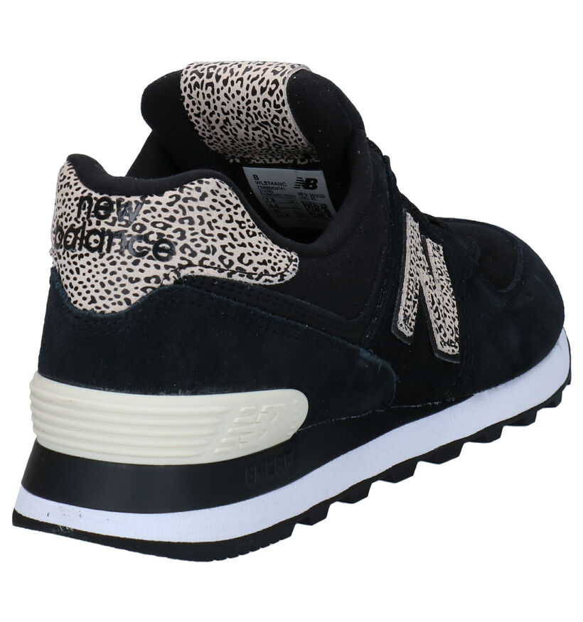New Balance WL 574 Baskets en Vert pour femmes (349411) - pour semelles orthopédiques