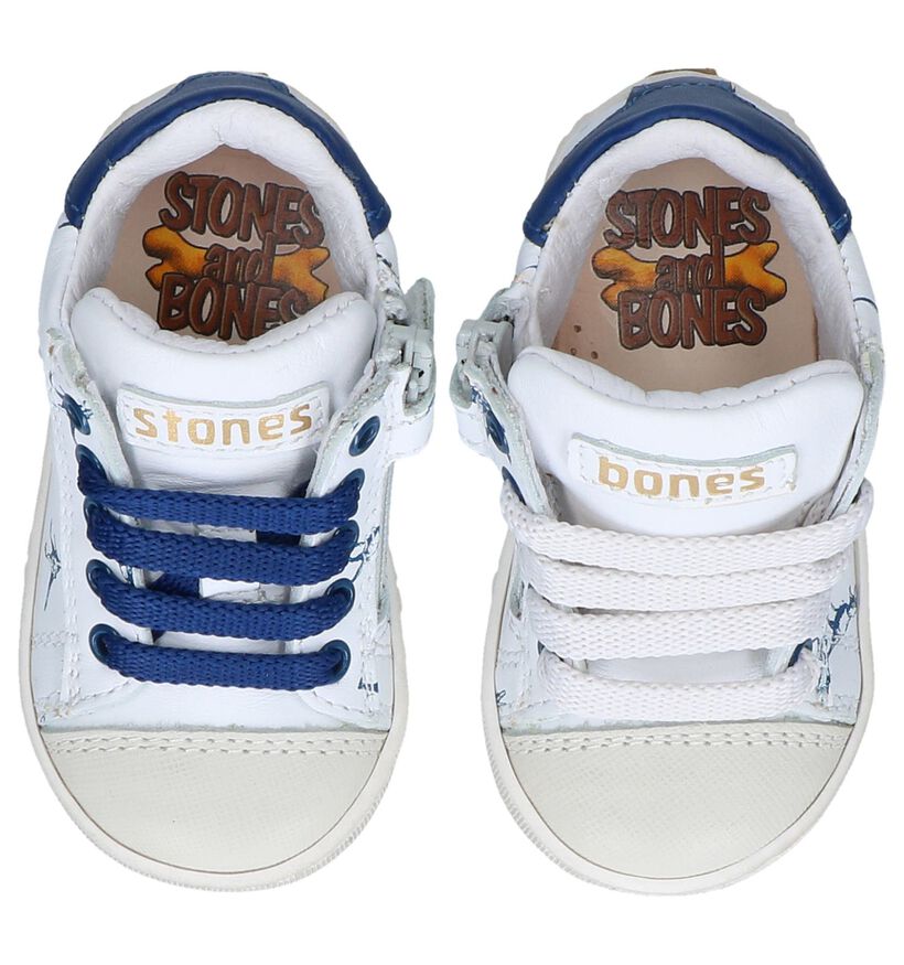 STONES and BONES Crip Blauwe Hoge Schoenen voor jongens (304061) - geschikt voor steunzolen