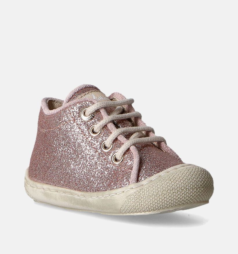 Naturino Sossi Glitter Chaussures pour bébé en Rose pour filles (355335) - pour semelles orthopédiques