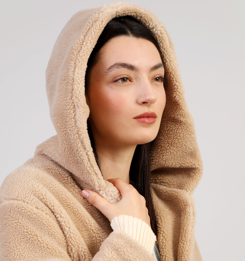 Dolce C. Manteau duveteux en Taupe pour femmes (358482)