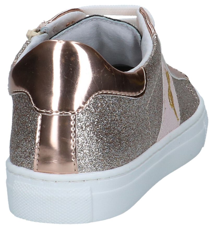 Milo & Mila Baskets basses en Or rose en simili cuir (242336)