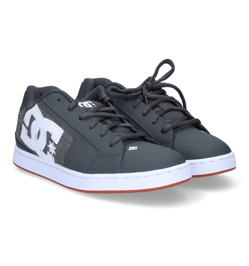 DC Shoes Net Baskets en Gris en cuir (303241)