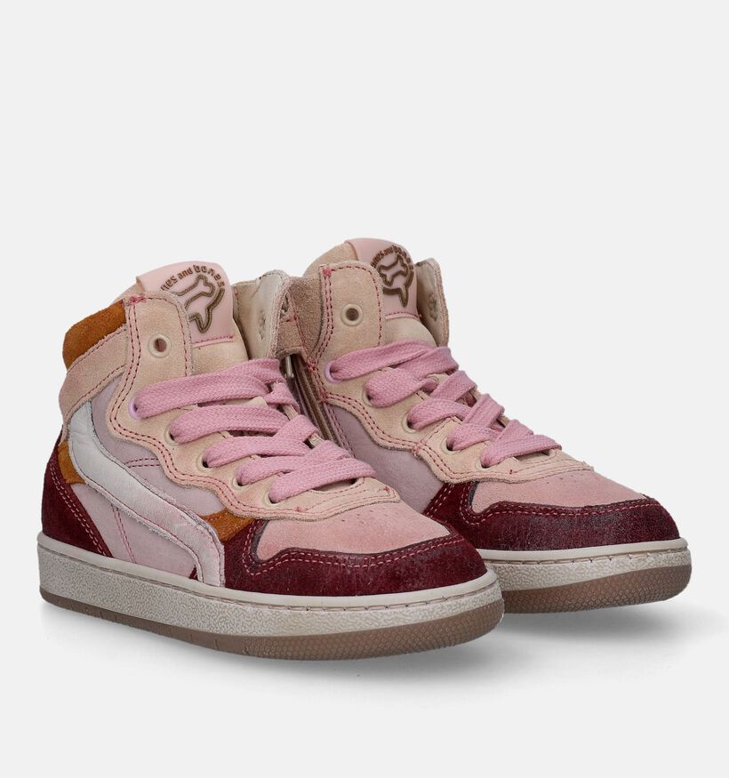 STONES and BONES Losot Chaussures hautes en Rose pour filles (329456) - pour semelles orthopédiques