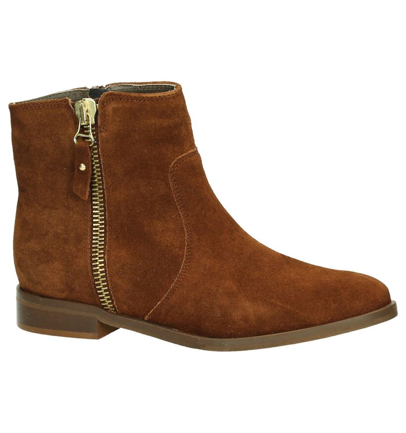 Eye Cognac Boots in daim (181567)