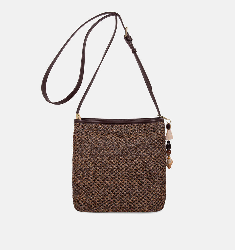 Laurent David Donkerbruine Crossbodytas voor dames (373973)