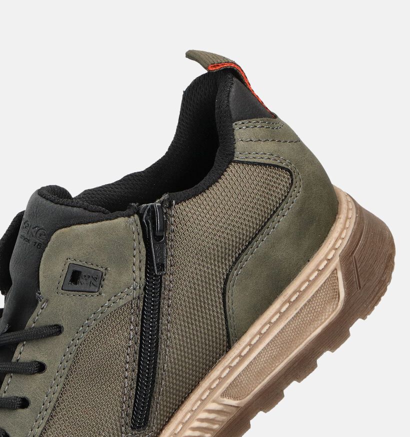 Rieker Baskets en Vert kaki pour hommes (360461)
