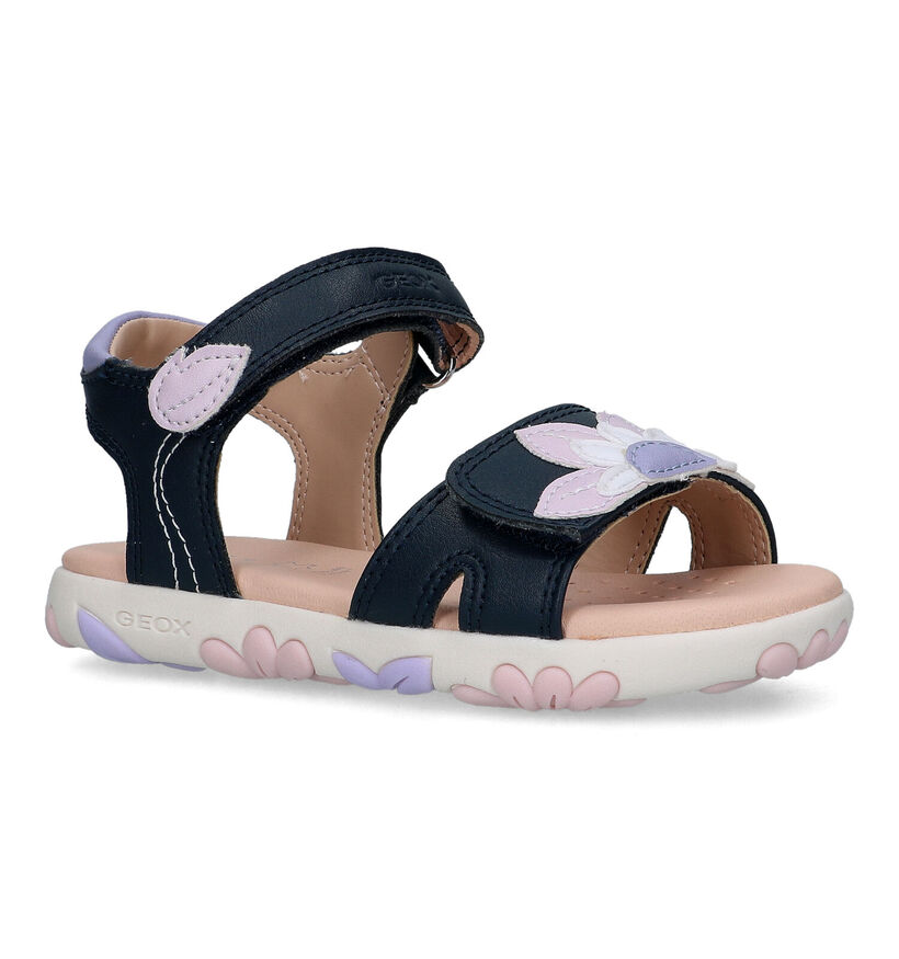 Geox Haiti Sandales en Bleu en simili cuir (326625)