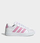 adidas Streettalk Witte/Roze Sneakers voor meisjes (375484)
