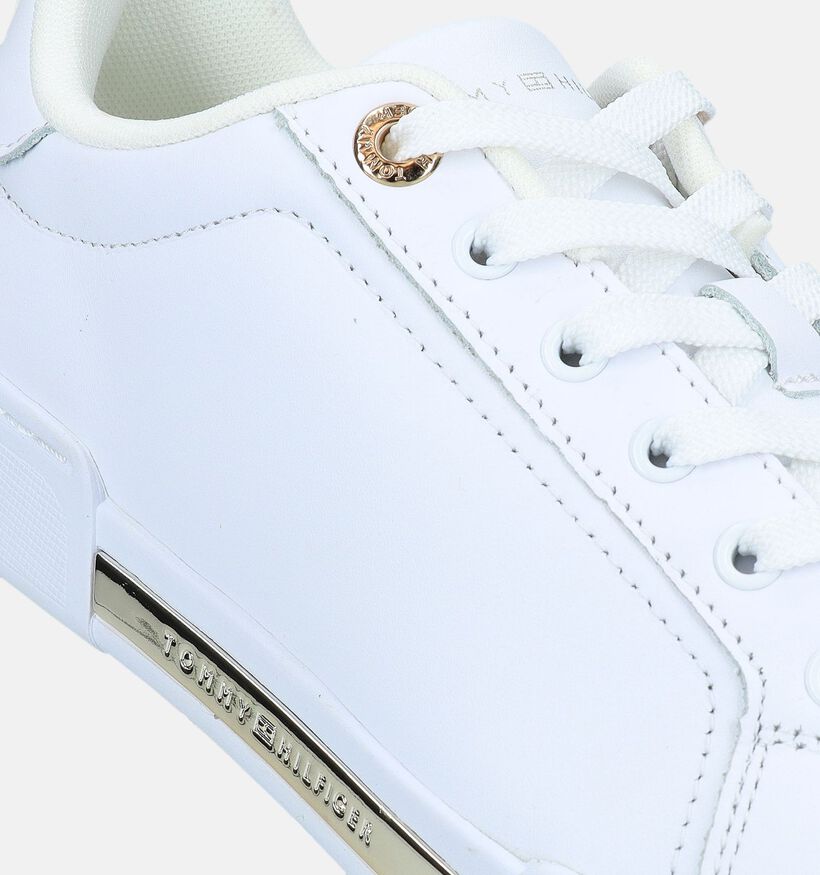 Tommy Hilfiger Chique Court Witte Sneakers voor dames (333019) - geschikt voor steunzolen