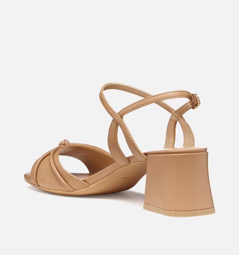 Geox D New Eraklia 50 T01 Beige Sandalen met Hak voor dames (368160)