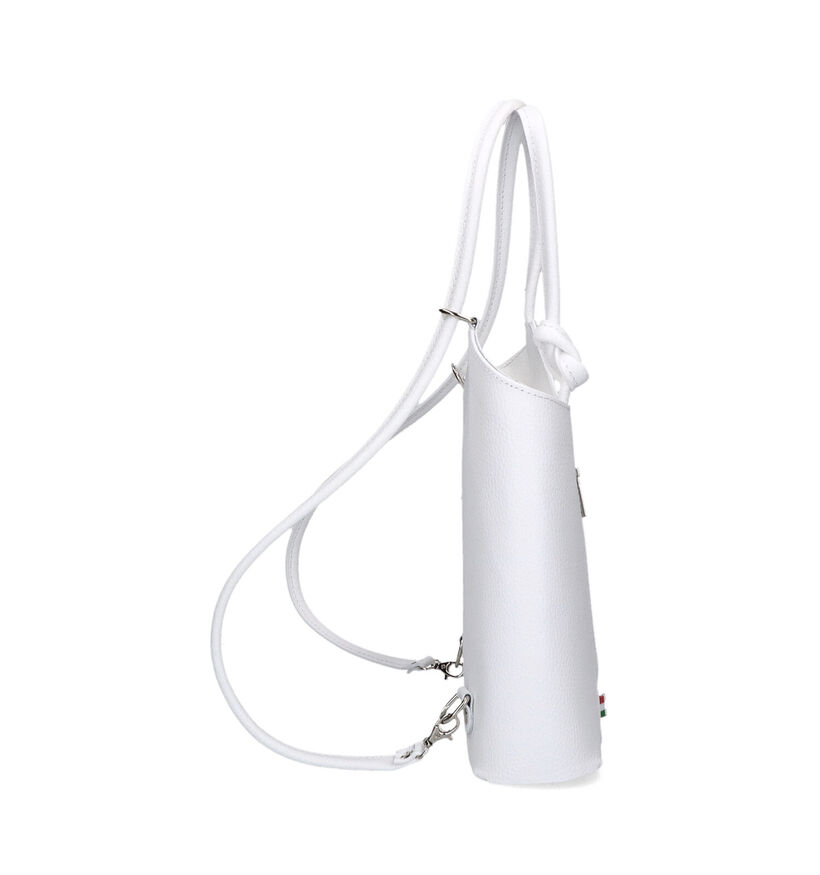 Time Mode Witte Schoudertas in leer (327495)