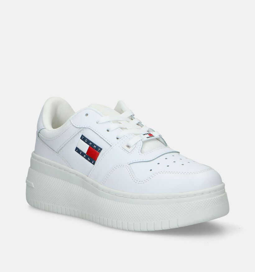 Tommy Hilfiger TJW Retro Flatform Baskets en Blanc pour femmes (334056) - pour semelles orthopédiques