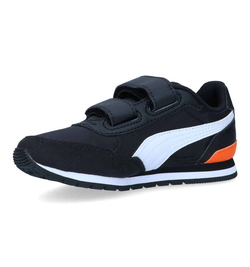 Puma St Runner Zwarte Sneakers voor meisjes, jongens (318755) - geschikt voor steunzolen