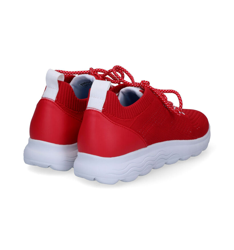 Geox Spherica Baskets en Rouge pour femmes (303645) - pour semelles orthopédiques