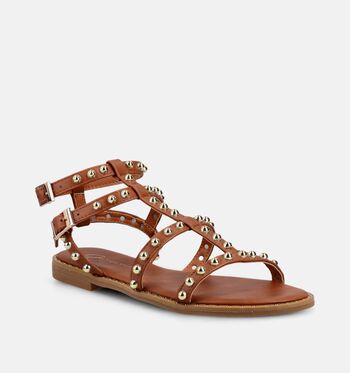 Joyce x me Sandales Cognac