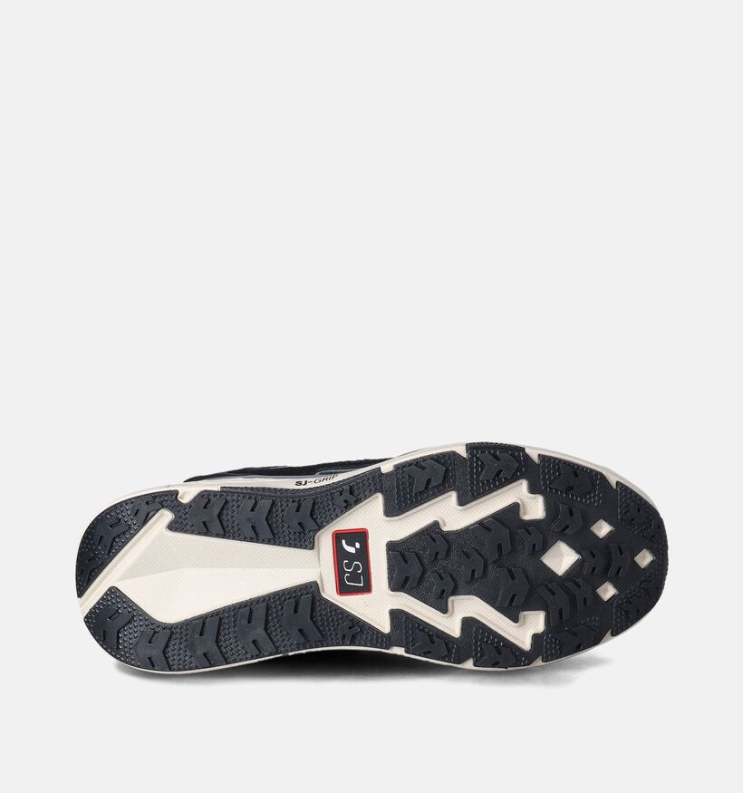 SJ Zwarte Sneakers voor heren (354031) - geschikt voor steunzolen