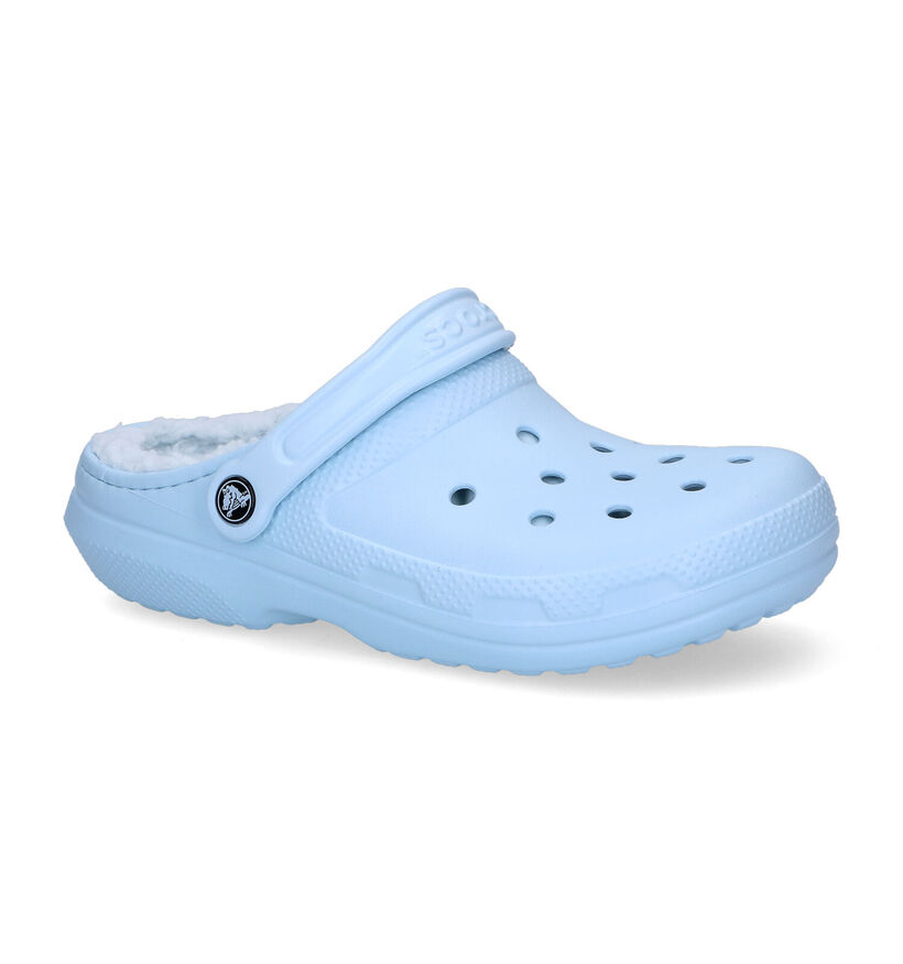 Crocs Classic Fuzz-lined Clog Zwarte Slippers voor dames (298589)