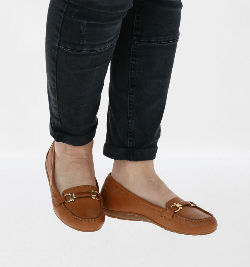 River Woods Loafers en Cognac en cuir (289205)