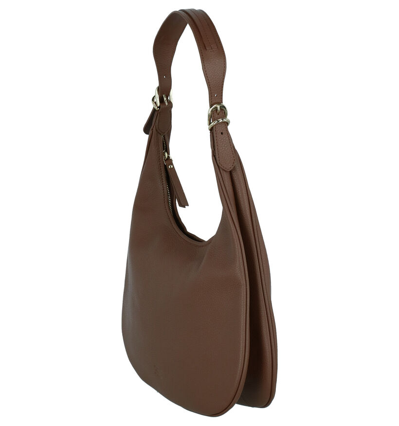 Crinkles Sac &agrave; bandouli&egrave;re en Cognac en cuir (290472)