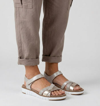 Solemade Sandales Blanc/Or