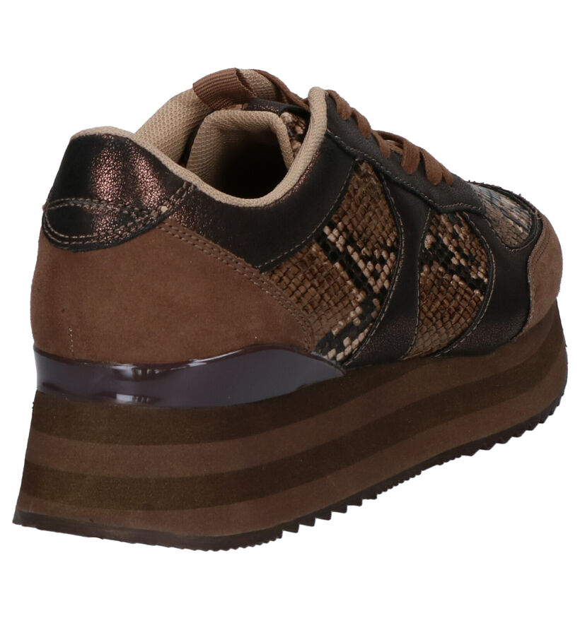 Youh! Baskets casual en Argent en simili cuir (239327)