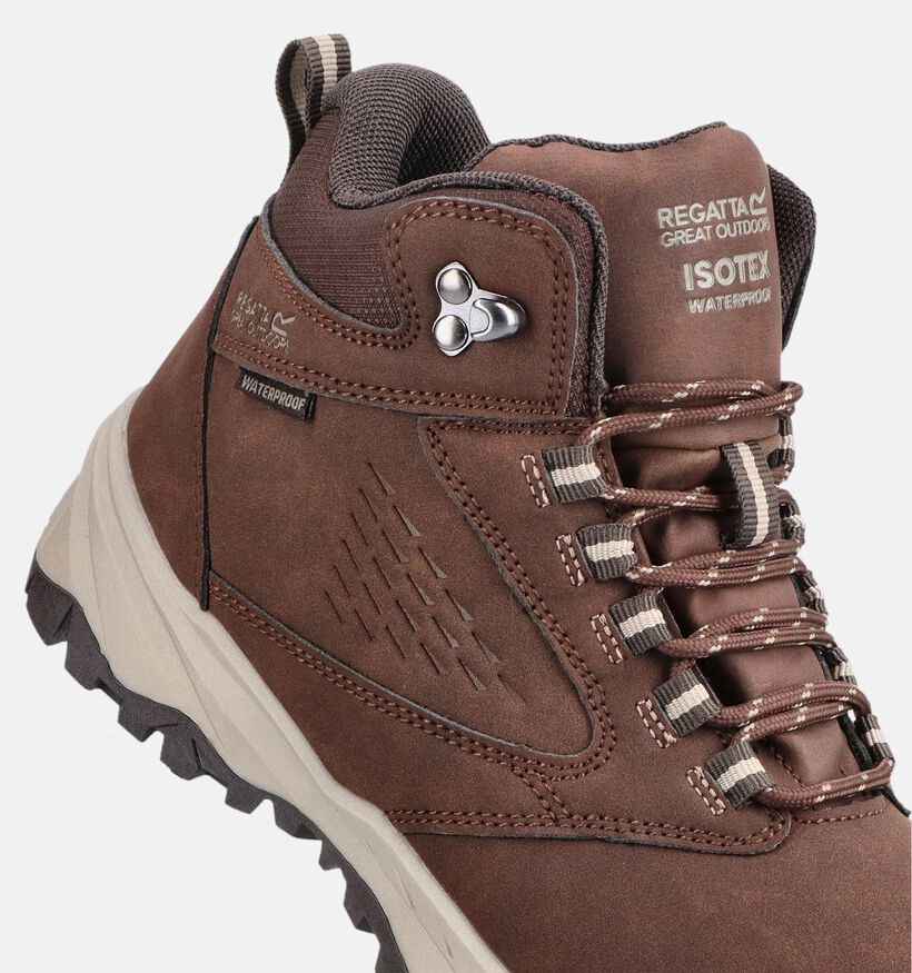 Regatta Womens Amble Chaussures de randonn&eacute;e en Brun fonc&eacute; pour femmes (378574) - pour semelles orthop&eacute;diques
