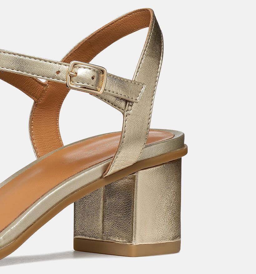 Geox Sandales &agrave; talons en Or pour femmes (368133)