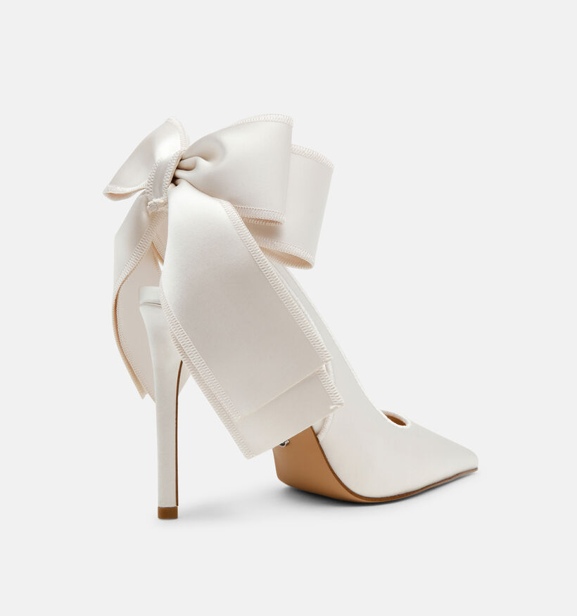 Steve Madden Teacup Ivory Satin Witte Pumps voor dames (379918)