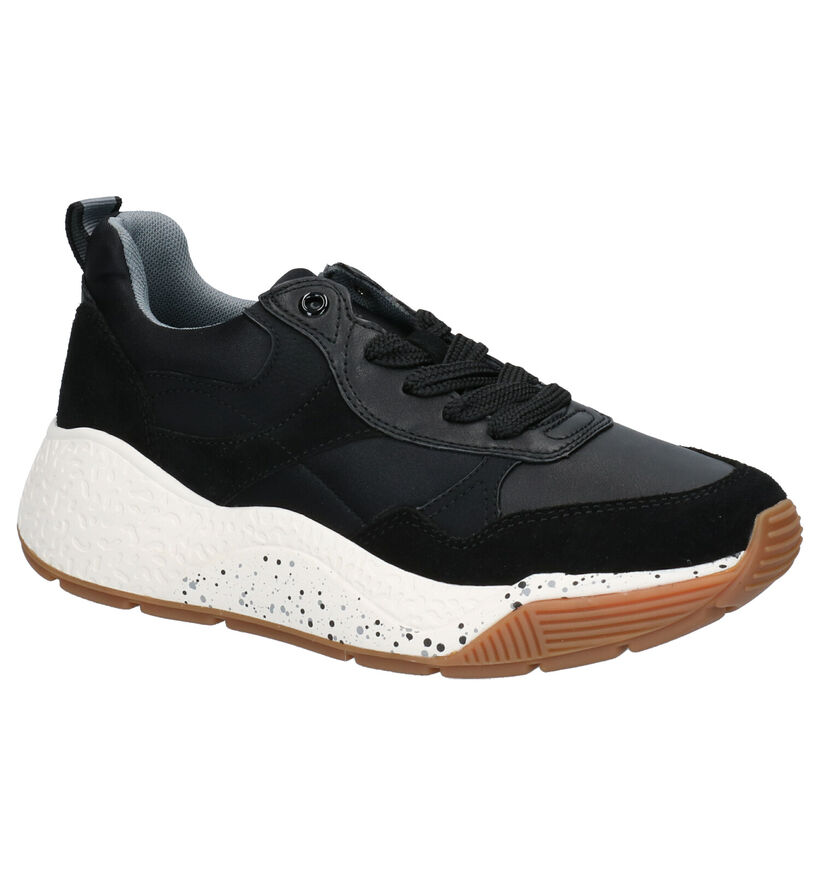 Esprit Sascha Lu Zwarte Sneakers in kunstleer (252934)