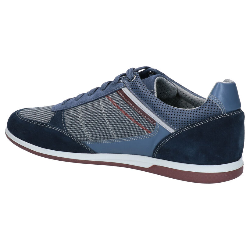 Geox Renan Donkerblauwe Sneakers in stof (266709)