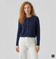 JDY Chloe Gilet en Bleu fonc&eacute; pour femmes (379388)