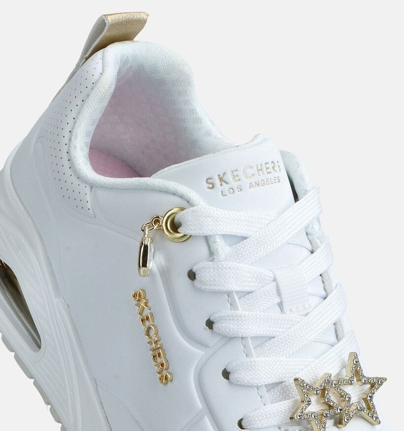 Skechers Uno Gen1 Trend Witte Sneakers voor meisjes (367554) - geschikt voor steunzolen
