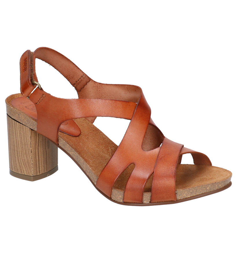 Hee Cognac Sandalen in leer (292542)