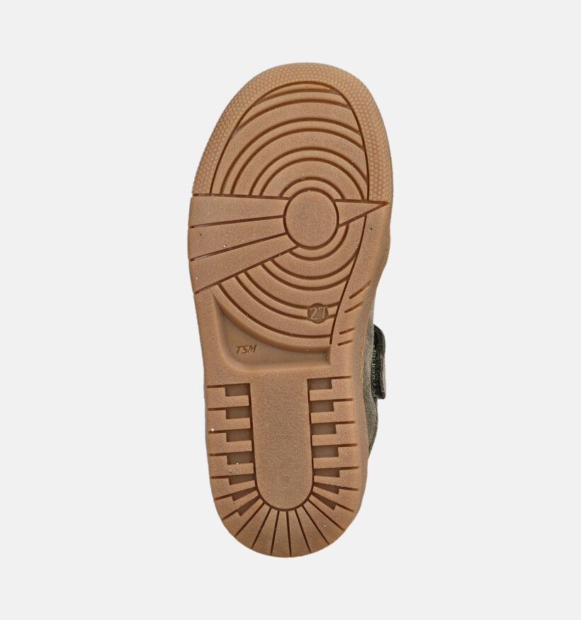 STONES and BONES Lemmi Baskets basses en Vert kaki pour gar&ccedil;ons (380797) - pour semelles orthop&eacute;diques