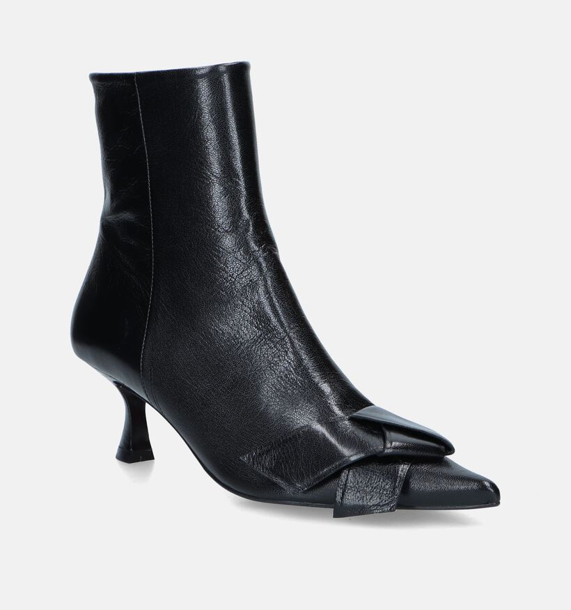 Zinda Bottillons avec talon en Noir pour femmes (348497)