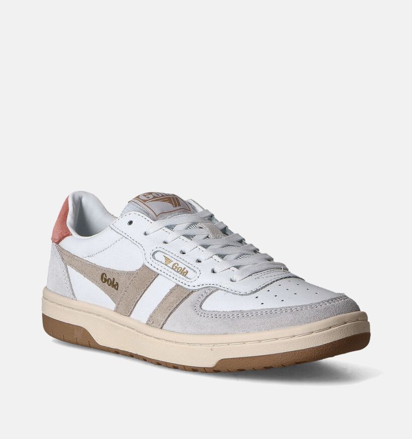 Gola Hawk CLB336 Beige Sneakers voor dames (351159) - geschikt voor steunzolen