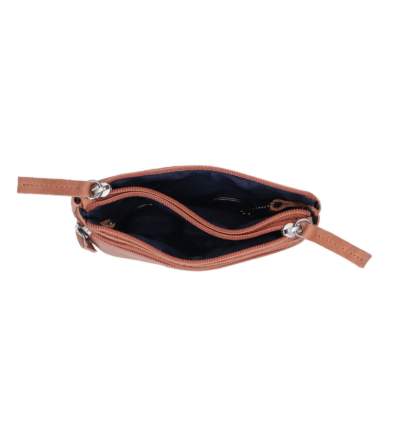 Euro-Leather Porte-monnaie en Cognac pour femmes, hommes (343481)