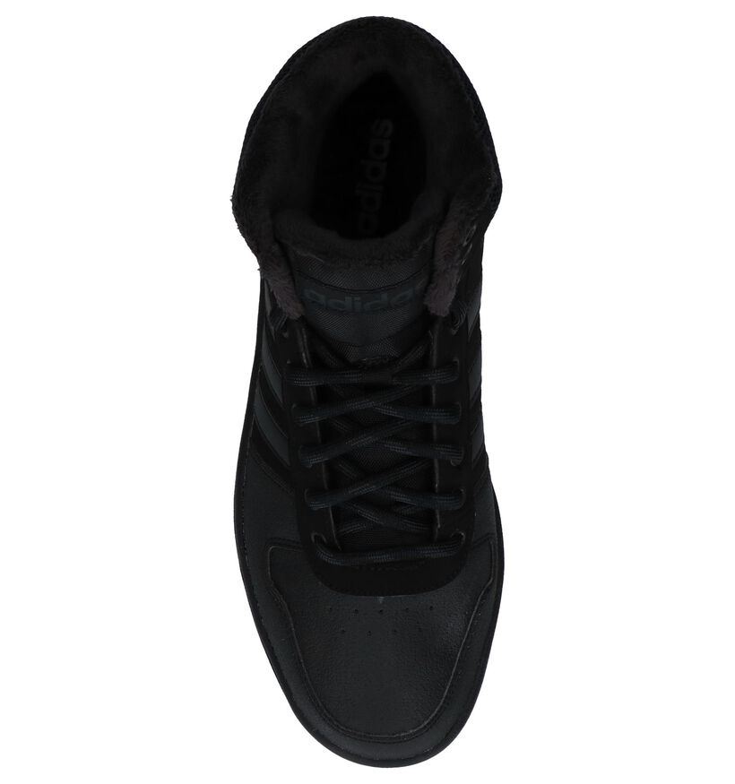 adidas Hoops 2.0 Hoge Sneakers Zwart in stof (221571)