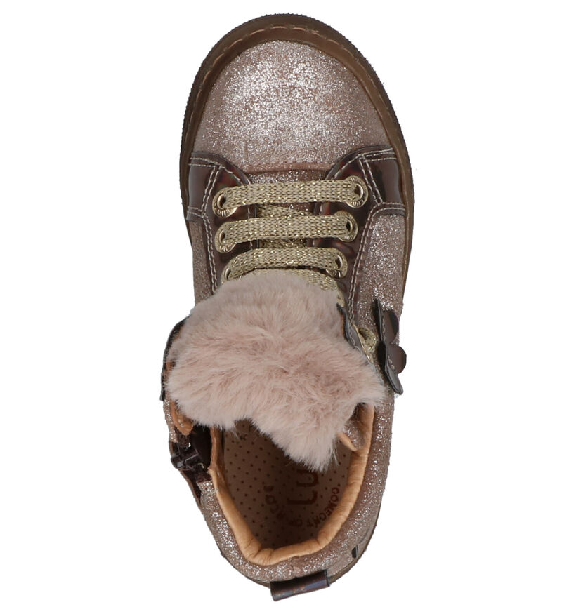 Lunella Taupe Hoge Schoenen in nubuck (259014)