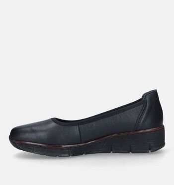 Rieker Chaussures plates Noir