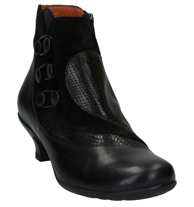 Brako Bottillons à talons en Noir en cuir (283748)