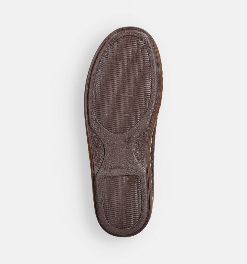 Hush Puppies Deux Pantoufles ouvertes en Brun fonc&eacute; pour hommes (377910)