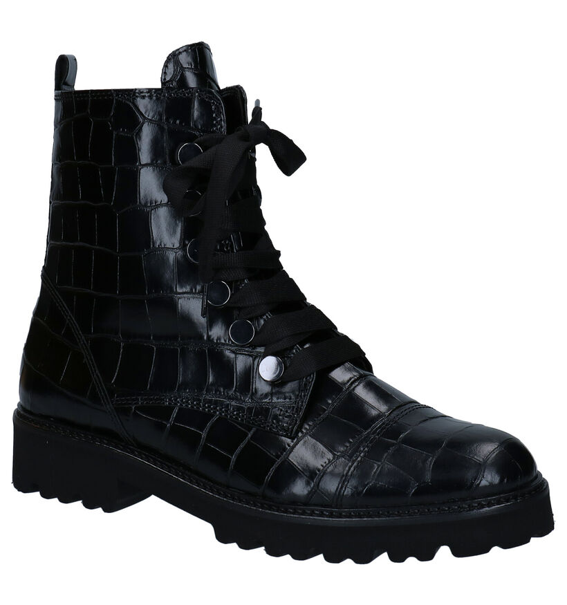 Gabor Best Fitting Zwarte Boots in leer (282394)