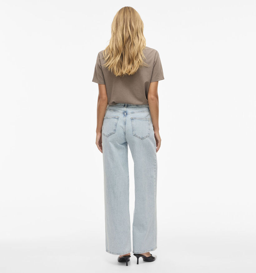 Vila Freya High Waisted Straight leg jeans L32 en Bleu pour femmes (368047)