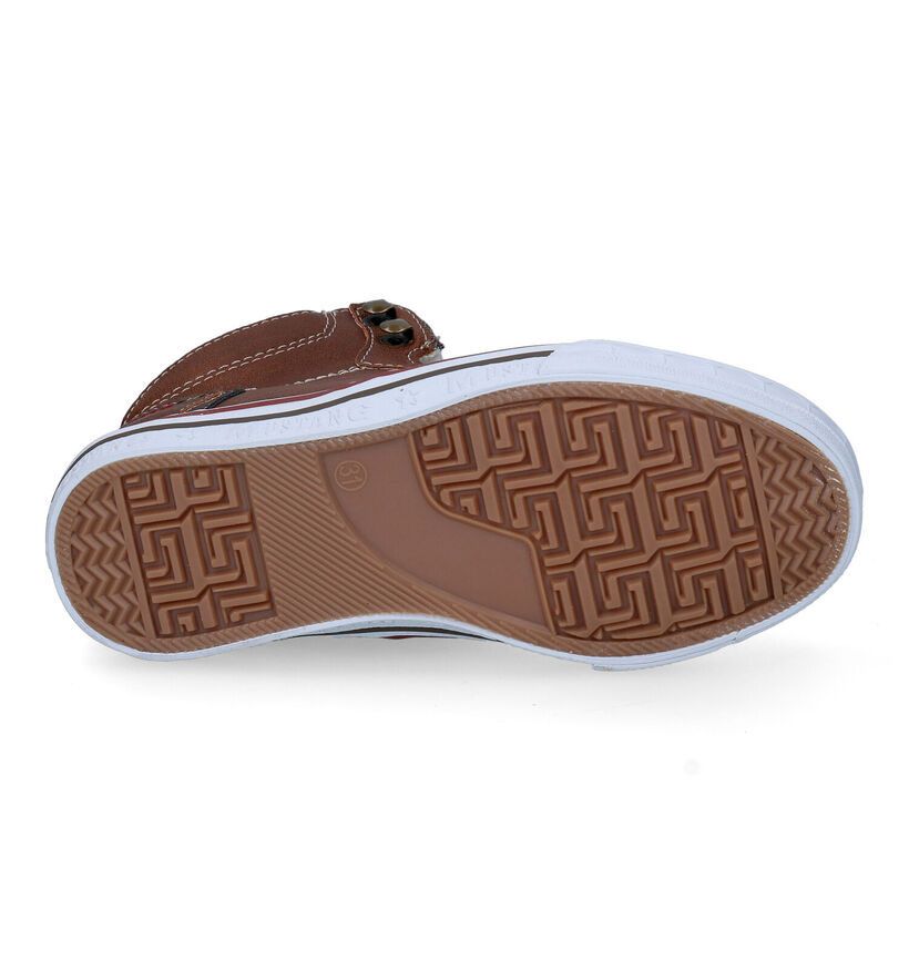 Mustang Chaussures hautes en Marron en simili cuir (313979)